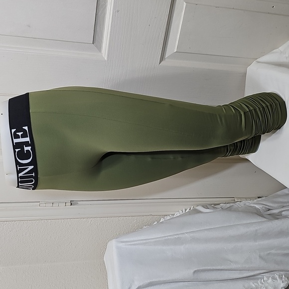 Lounge Olive Green Leggings - Picture 4 of 7